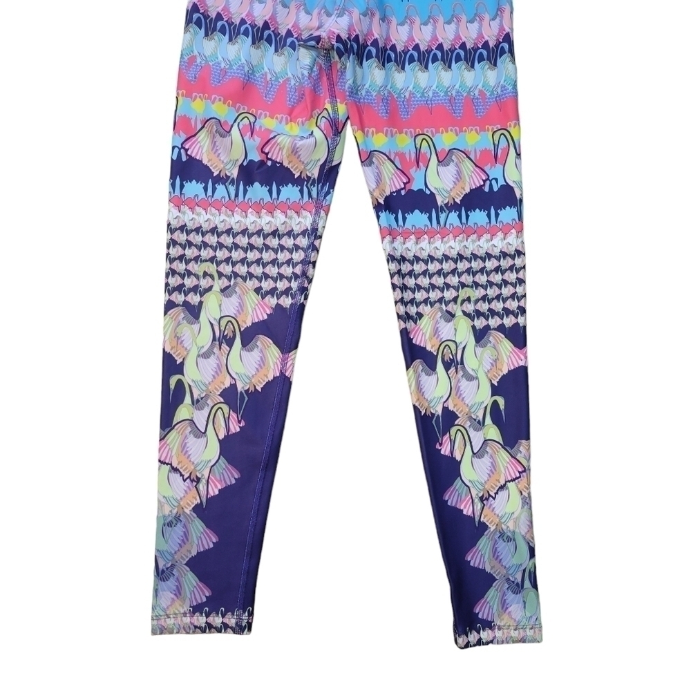 Spiritual Gangster Swan Eco Jersey High Waisted Graphic Leggings in XS/S - Picture 5 of 9